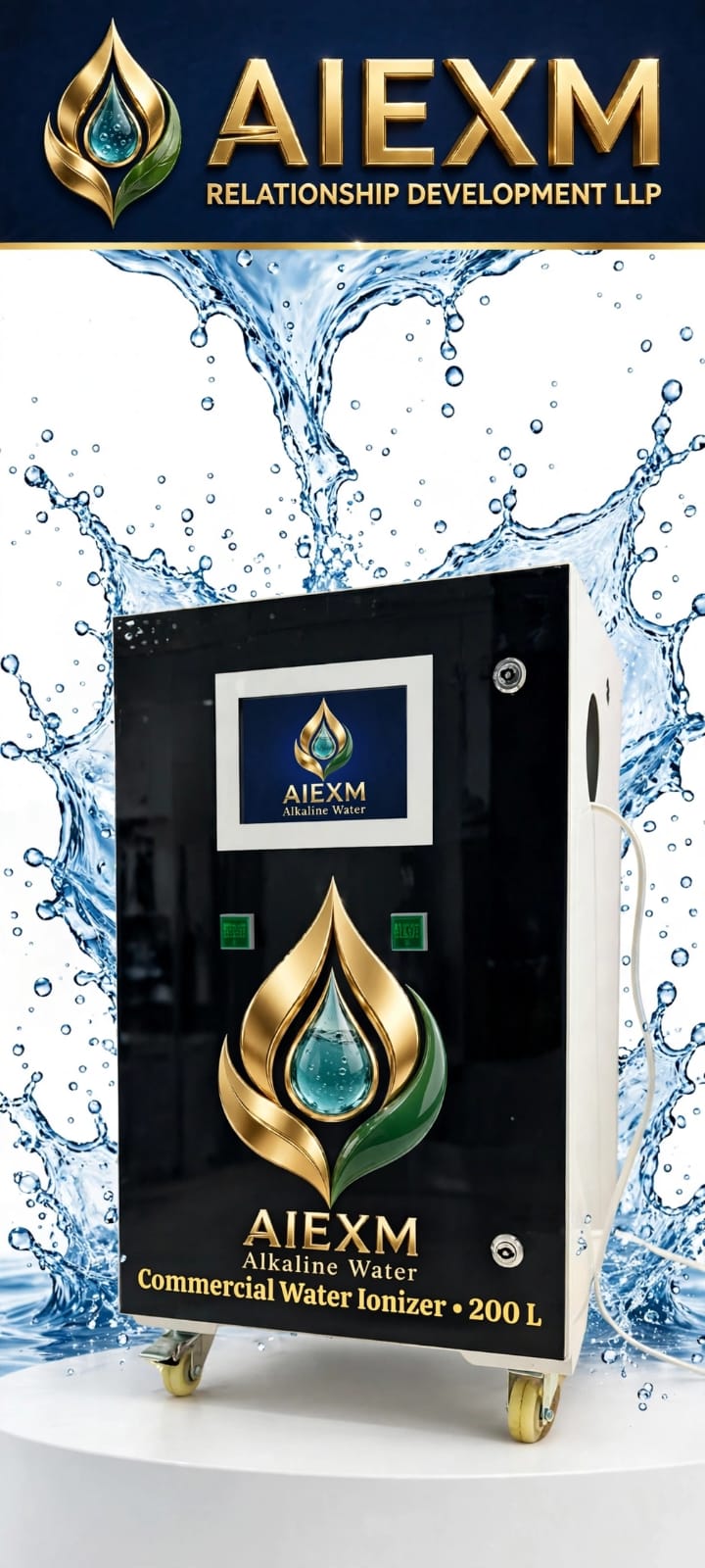 Commercial alkaline water Ionizer